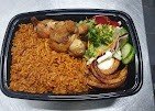 jollof rice and meat
